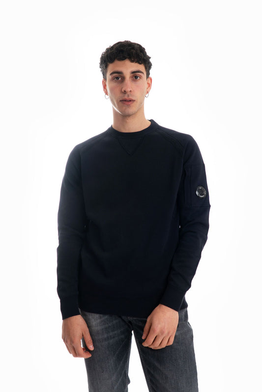 Maglia Blu Modello Felpa