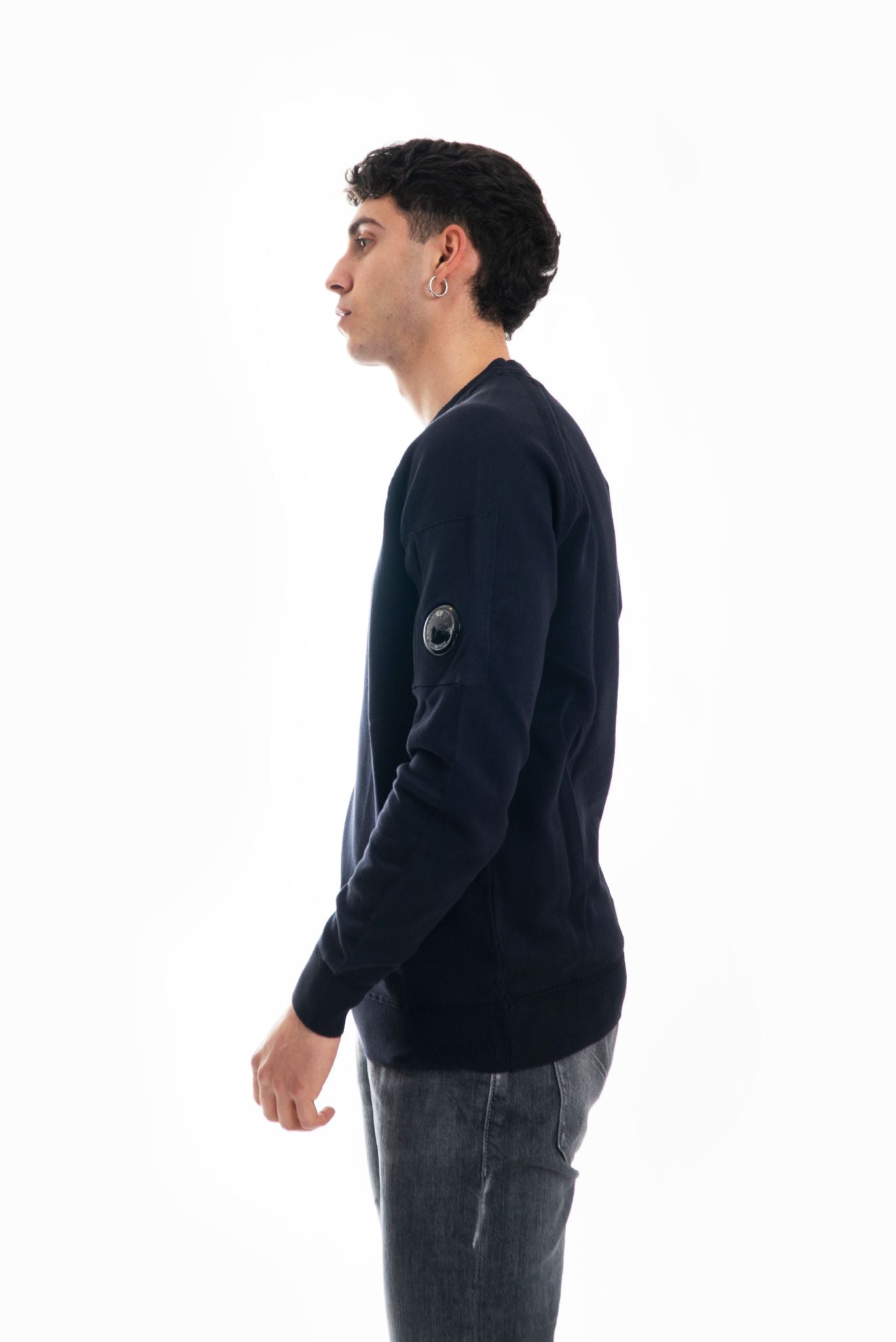 Maglia Blu Modello Felpa