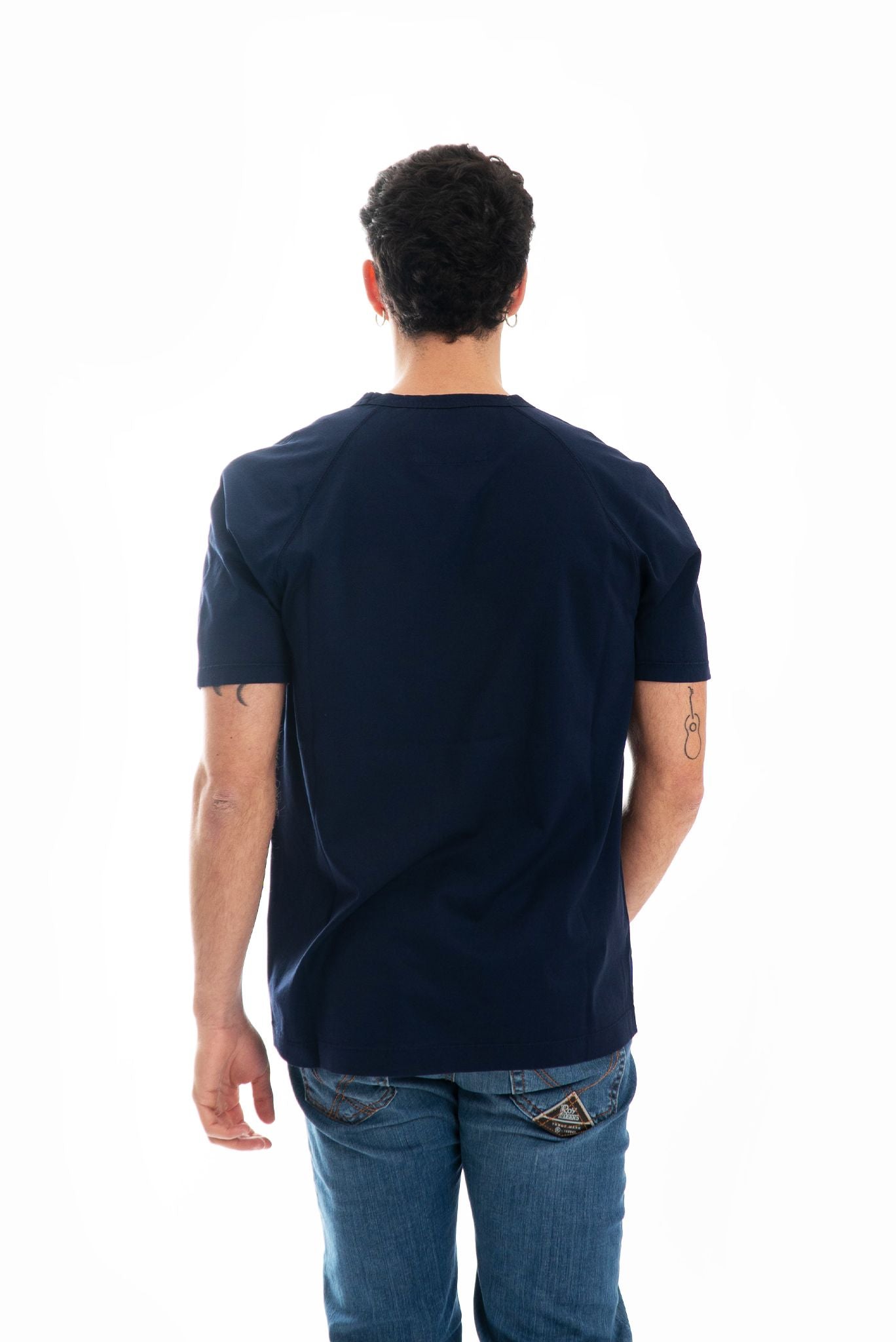 T-shirt  Blu con Logo Centrale