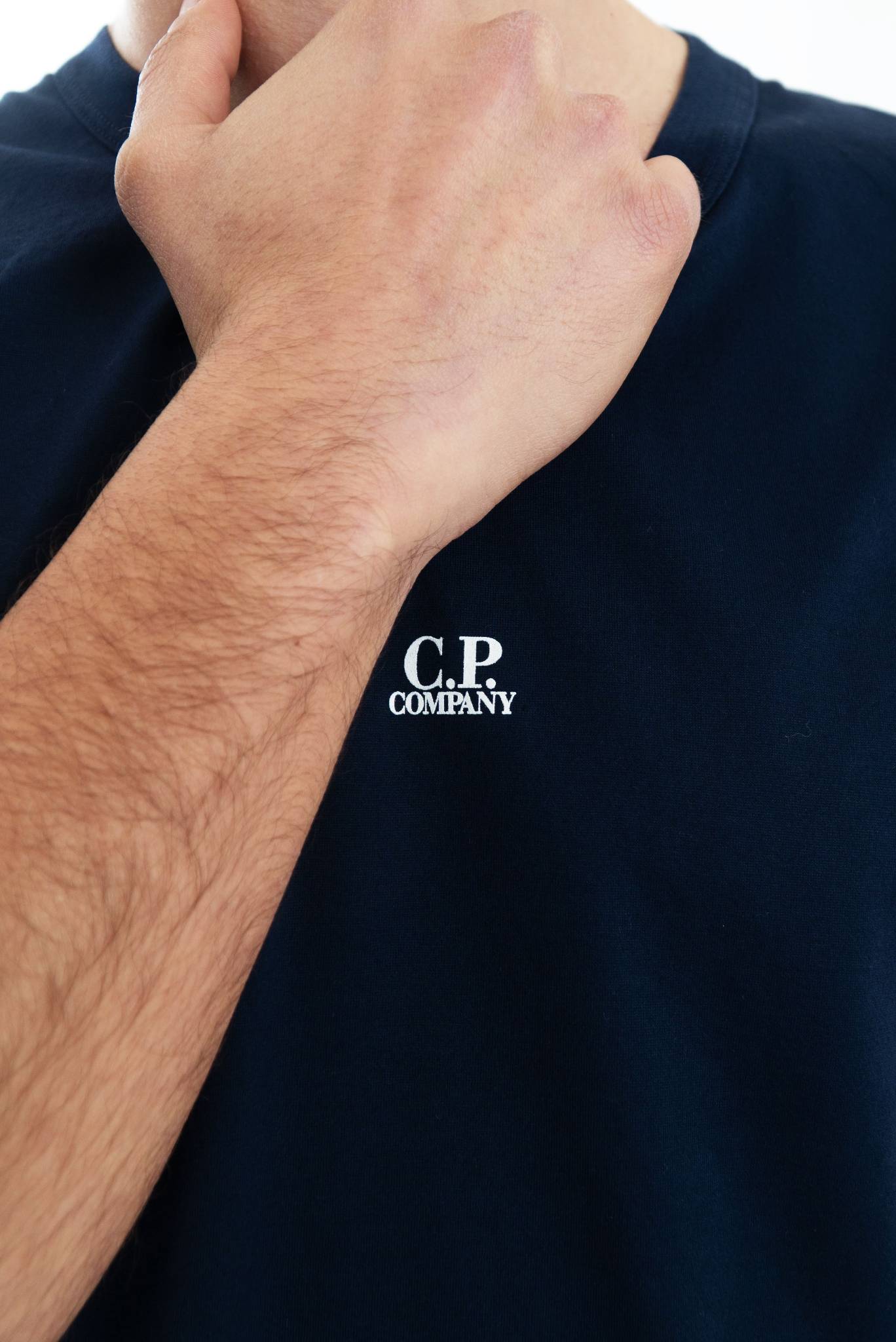 T-shirt  Blu con Logo Centrale