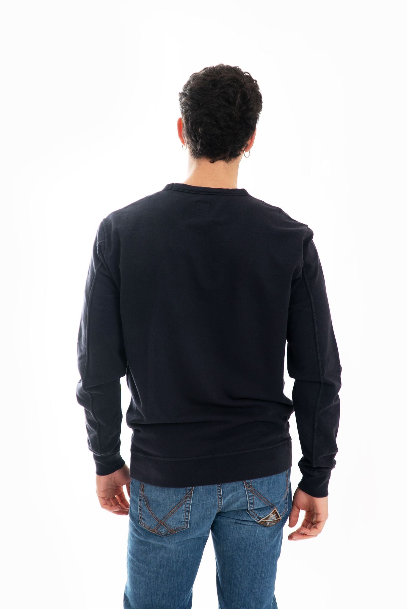 Felpa Blu a Girocollo Light Fleece