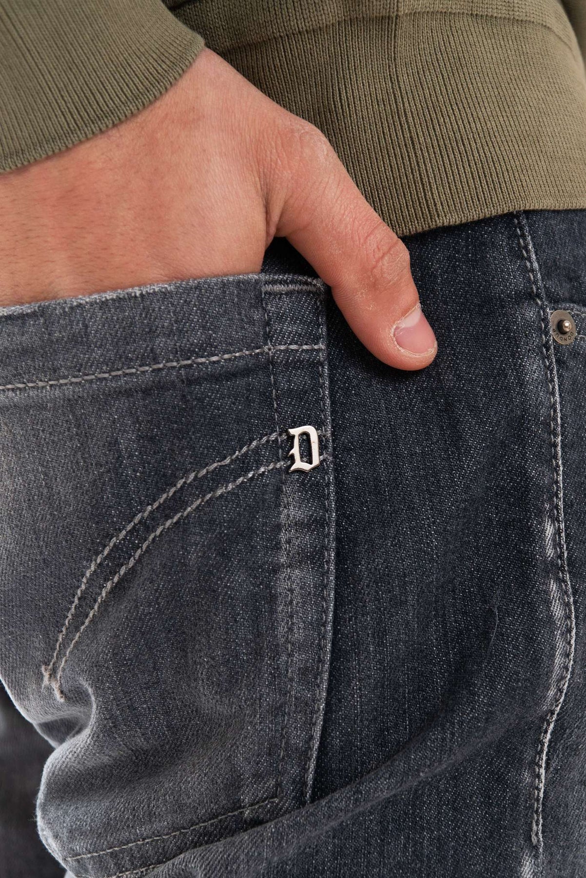 Grey Dondup Jeans Uomo Grigio DONDUP Jeans Grigio Used