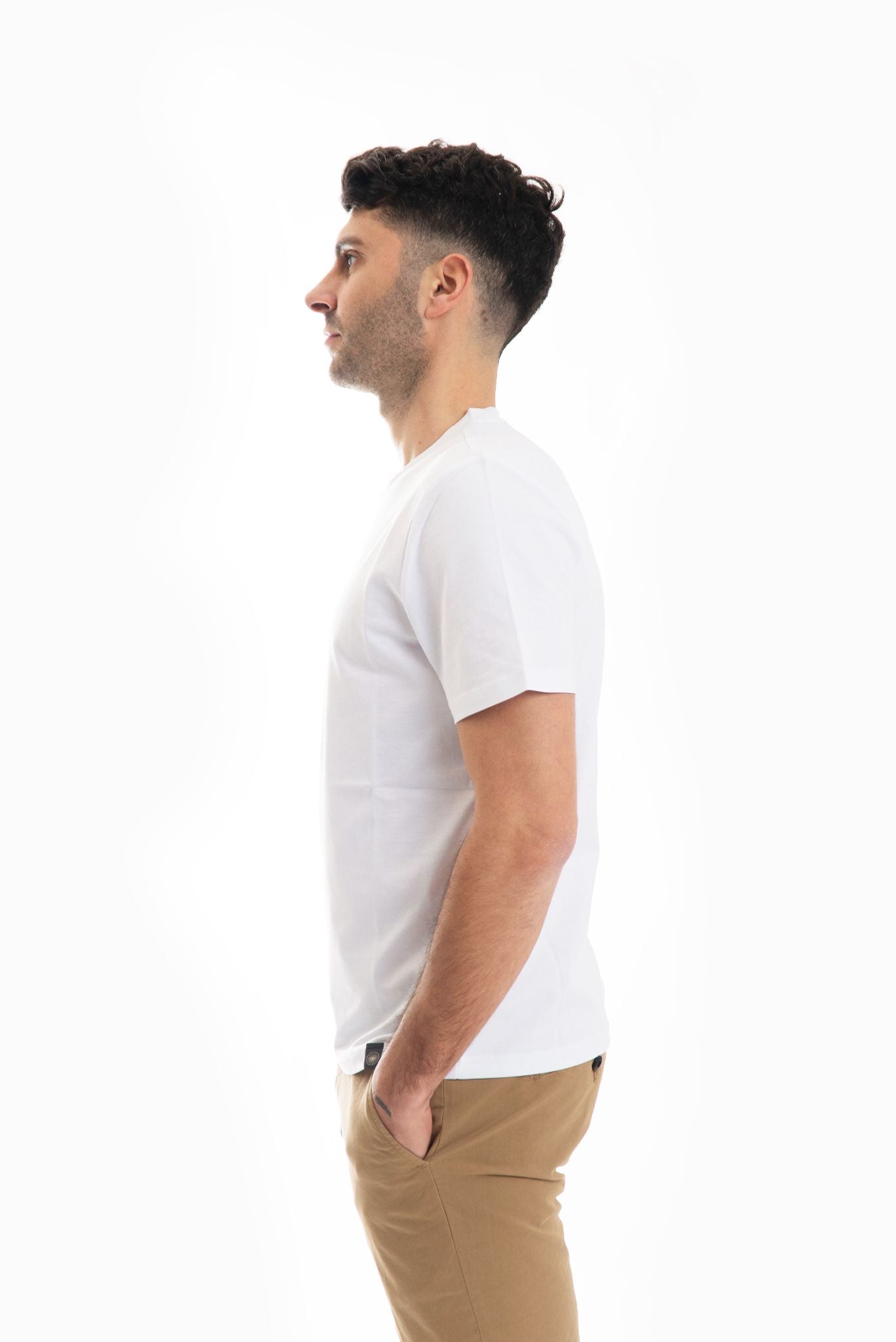 T-shirt Bianca in Cotone