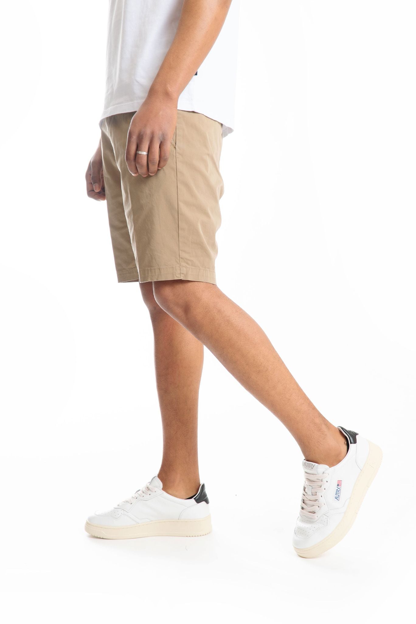 Bermuda Beige in Gabardina di Cotone