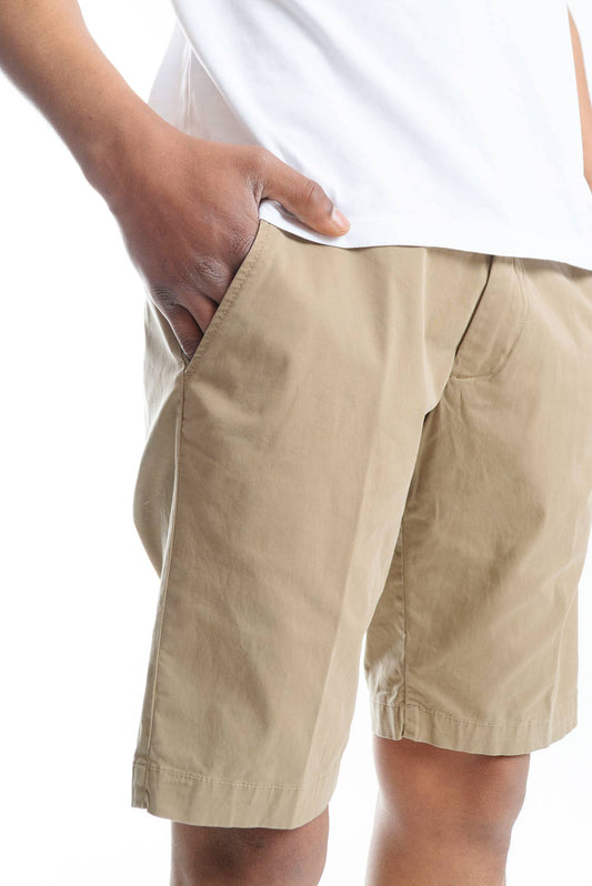 Bermuda Beige in Gabardina di Cotone