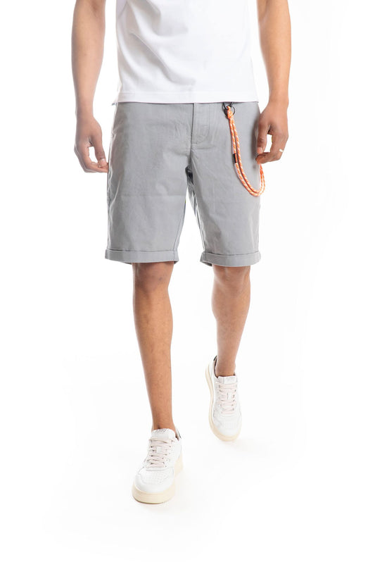 Bermuda Grigio Con Laccio Fluo