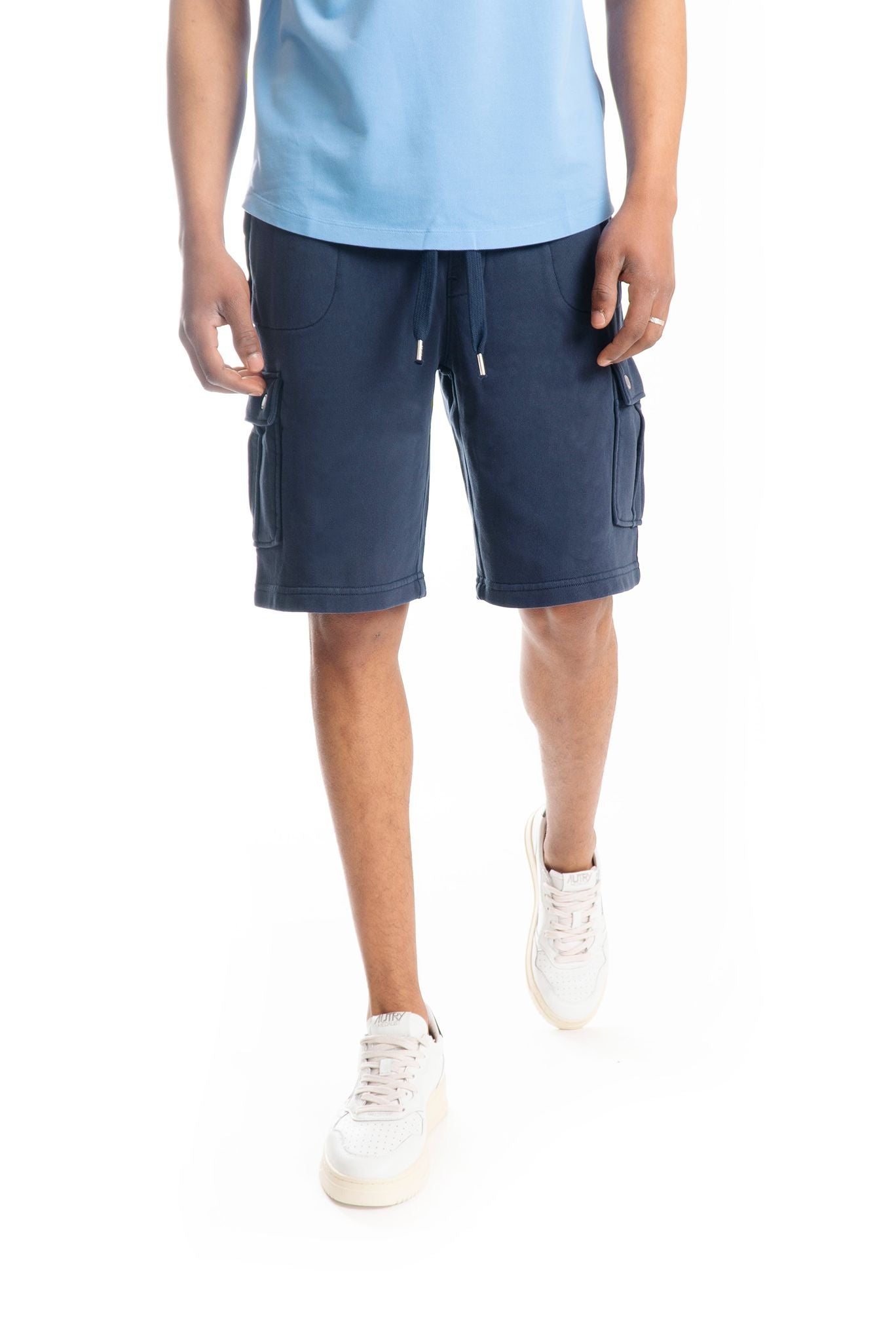Bermuda Blu Cargo di Felpa