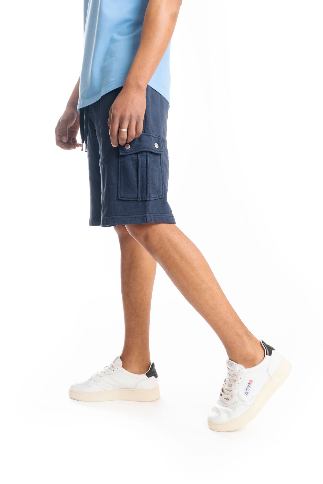Bermuda Blu Cargo di Felpa