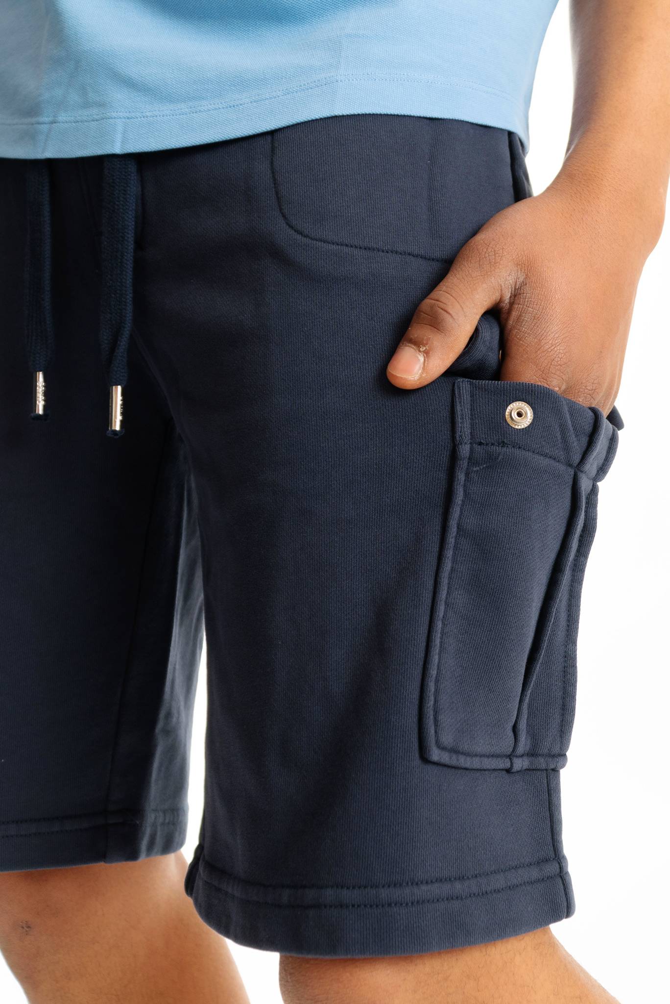 Bermuda Blu Cargo di Felpa