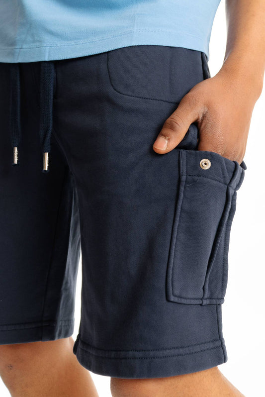 Bermuda Blu Cargo di Felpa