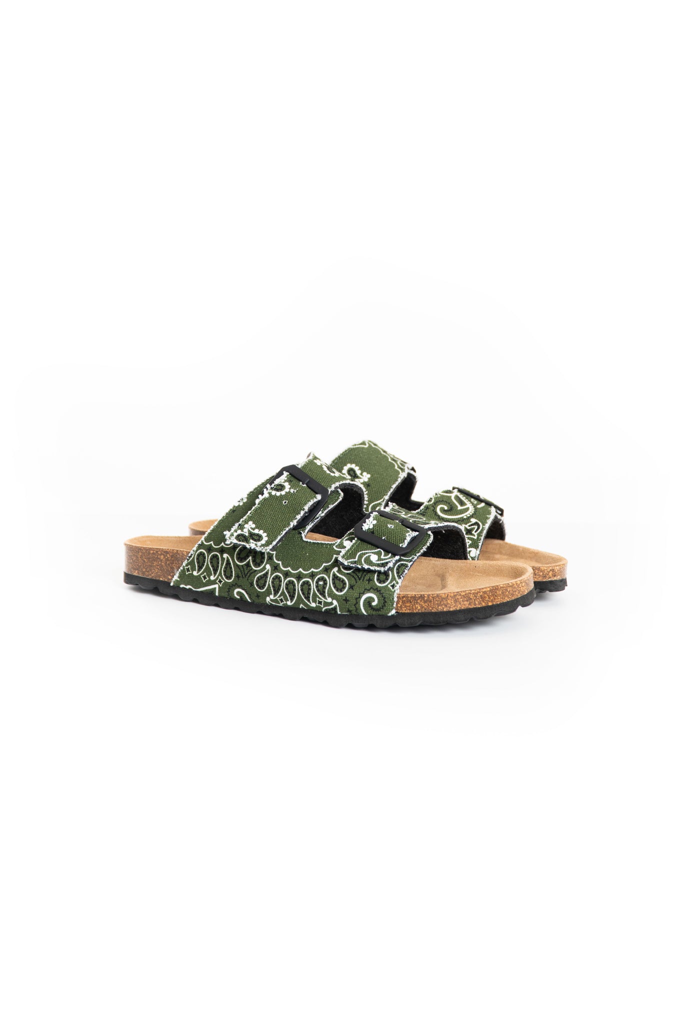 Sandali Uomo in Sughero con Stampa Bandana