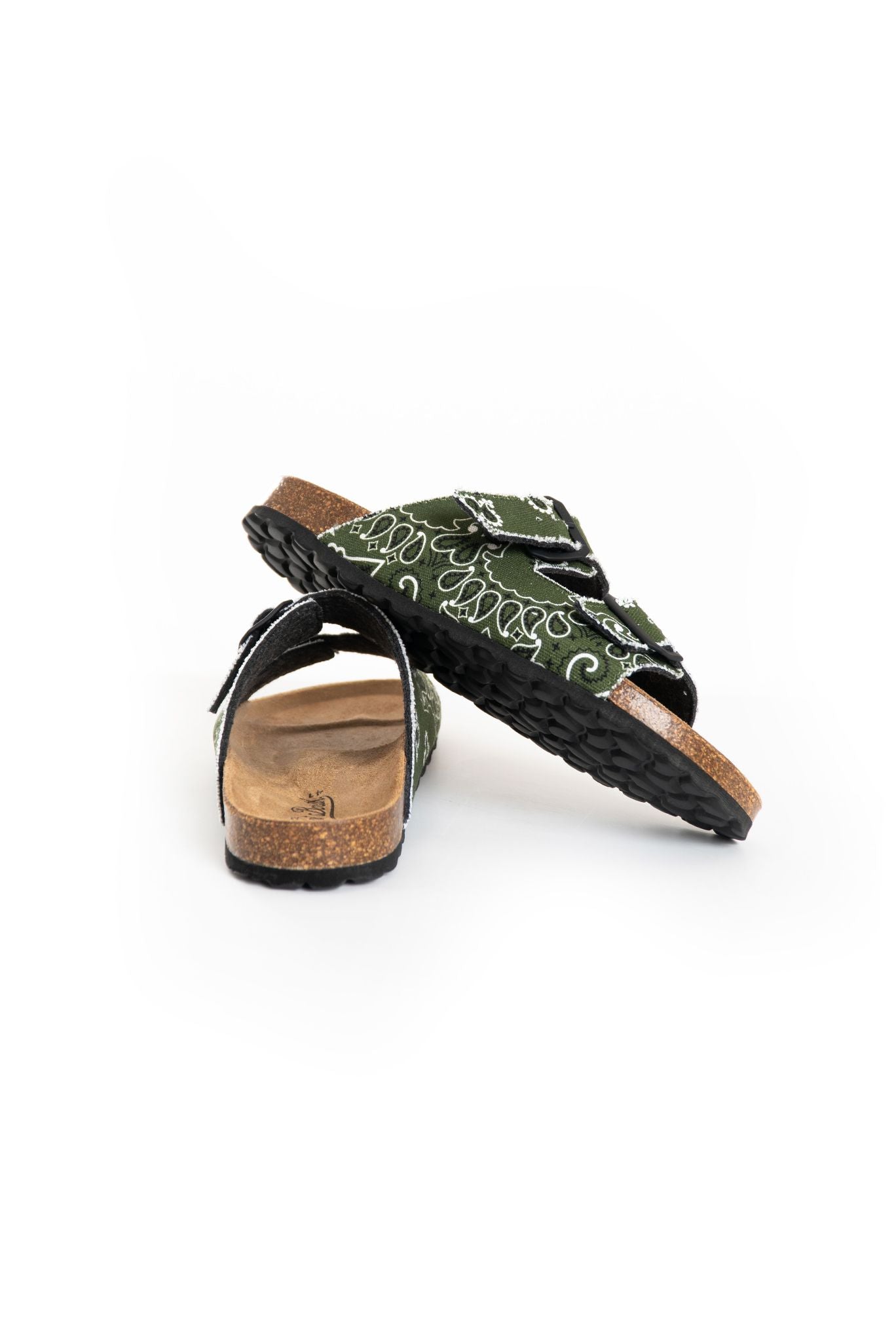 Sandali Uomo in Sughero con Stampa Bandana
