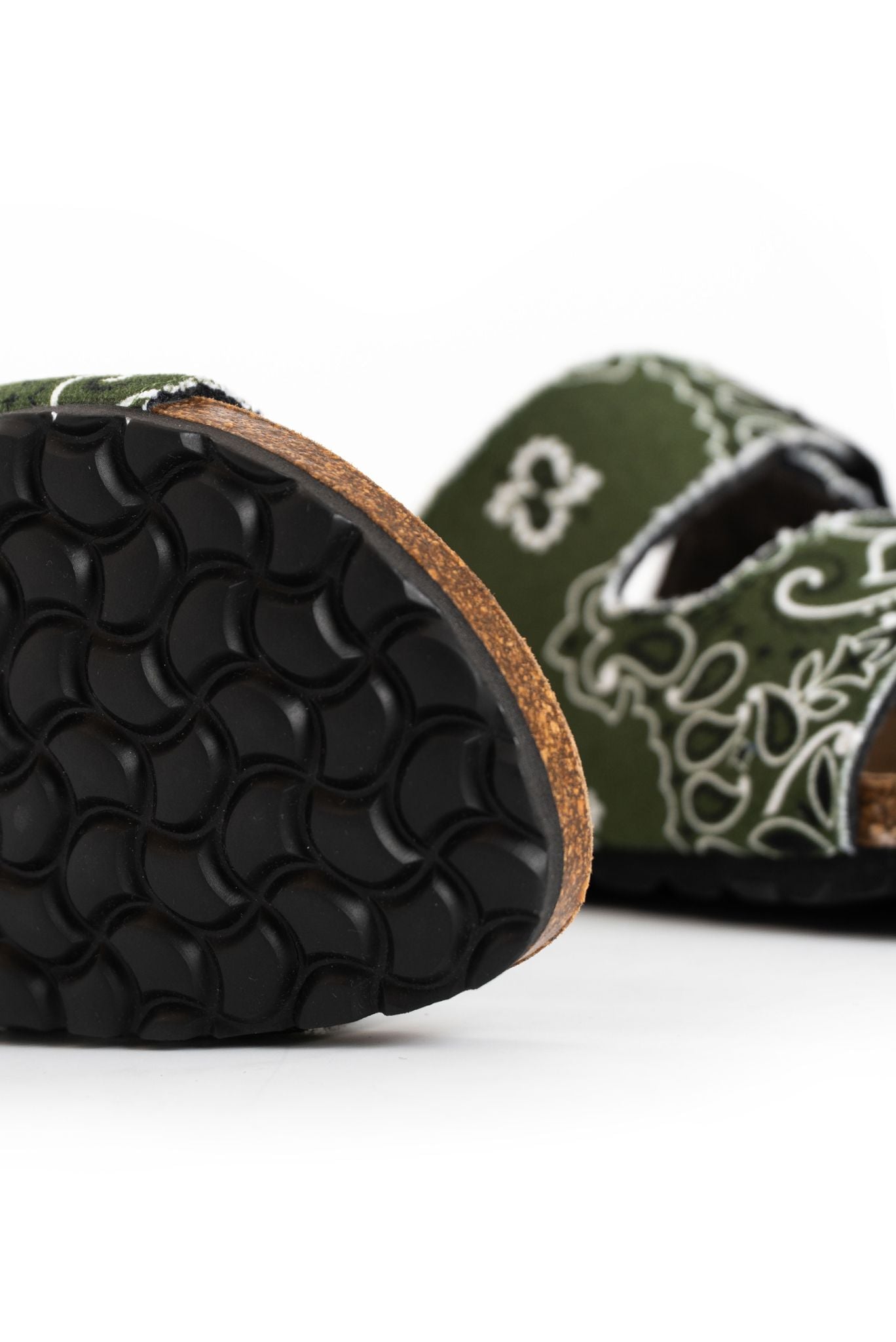 Sandali Uomo in Sughero con Stampa Bandana