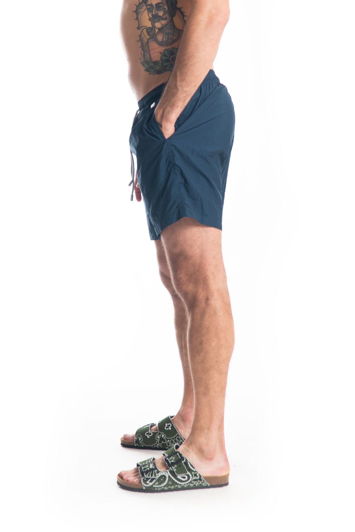 costume saint barth uomo blu, lato