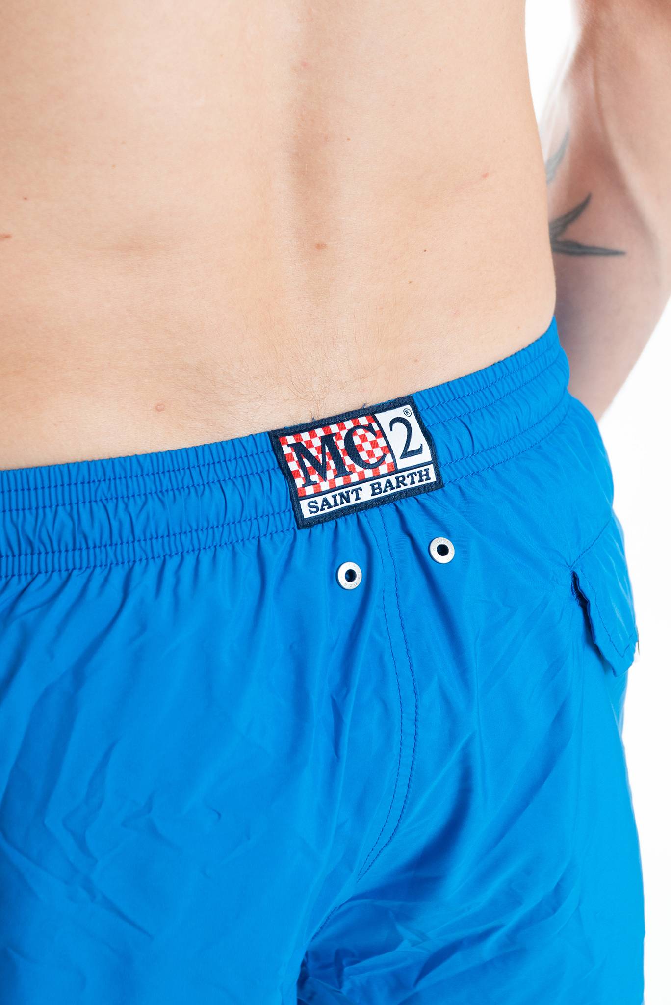 costume saint barth uomo azzurro, dettaglio