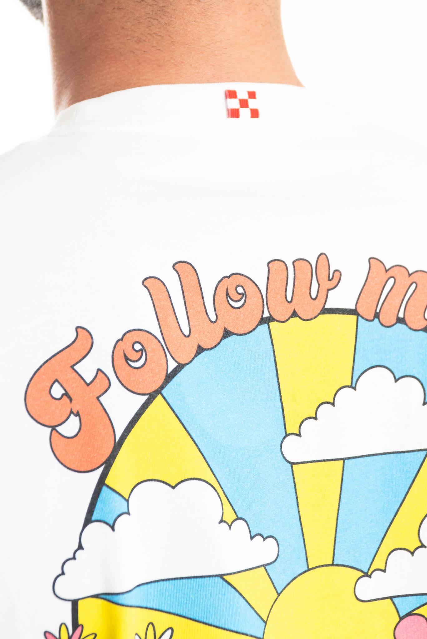 t shirt saint bart bianca, dettaglio retro