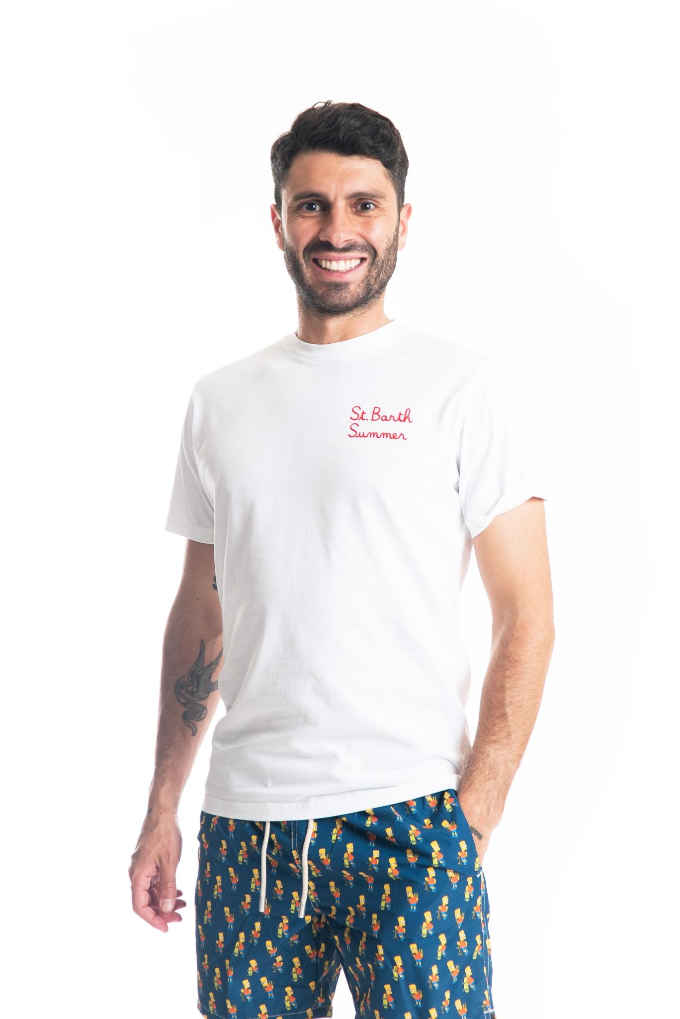 t shirt saint bart the simpson, frontale