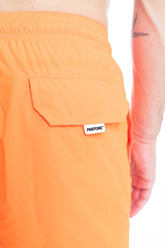 costume saint barth uomo arancione fluo, dettaglio