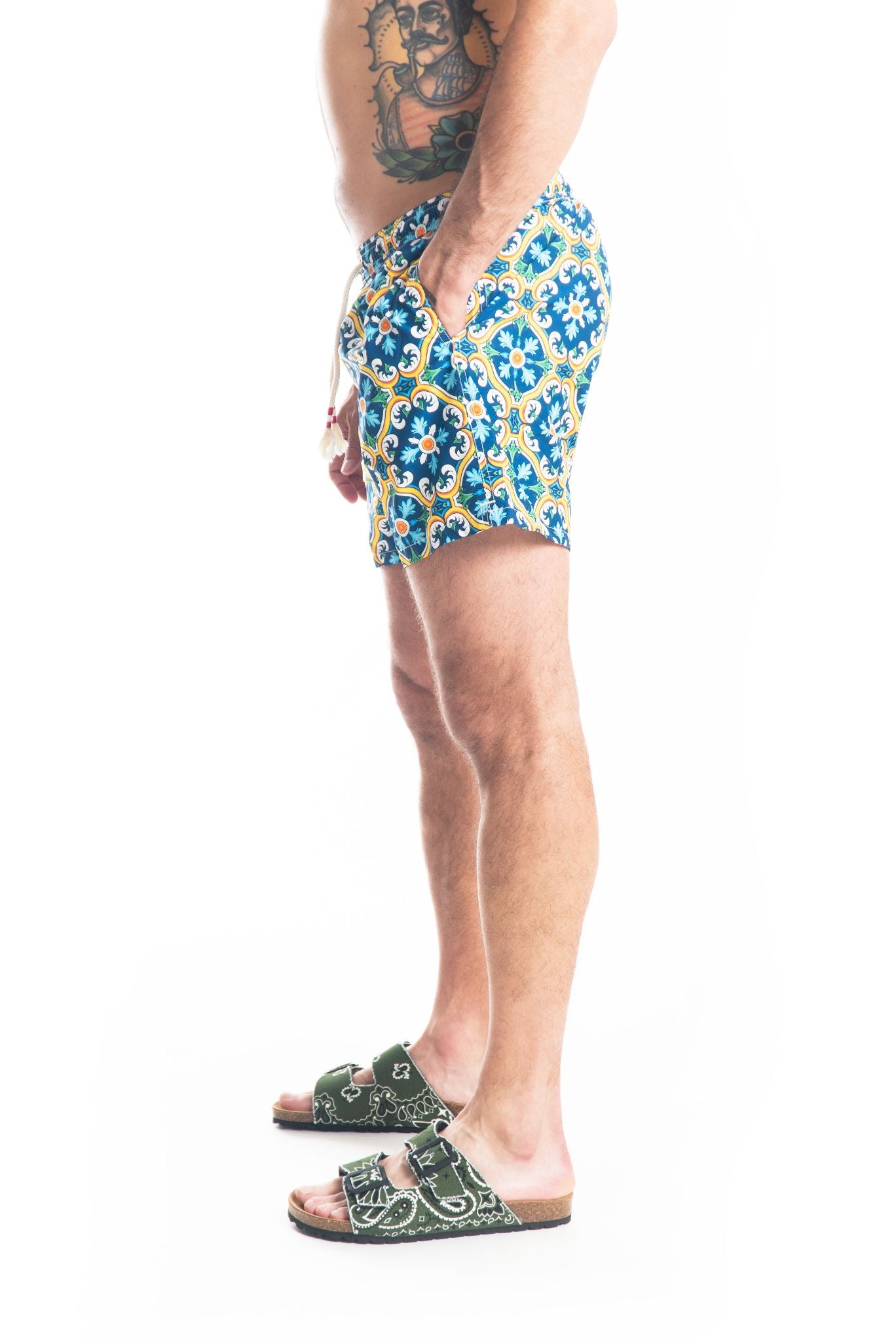 costume saint barth uomo maiolica, lato