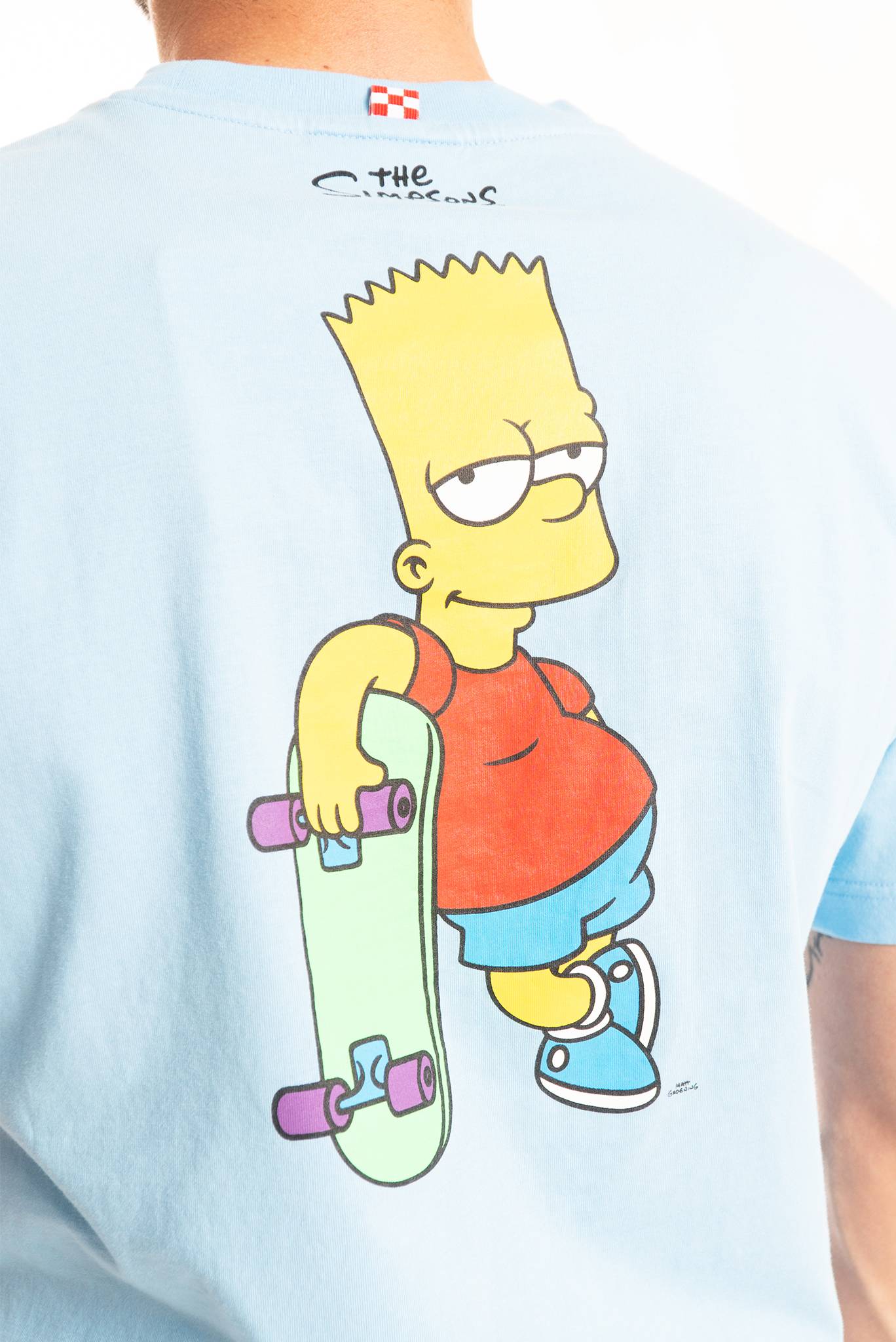 maglietta saint bart simpson, dettaglio