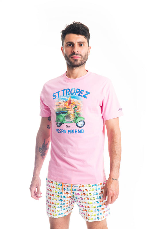 T-shirt Rosa St. Tropez Vespa