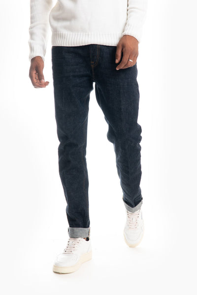jeans kurabo con cimosa dondup modello icon, fronte 