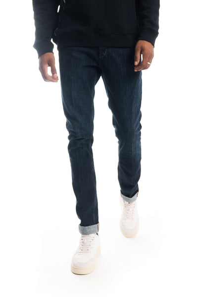 jeans geroge blu scuro dondup uomo, fronte