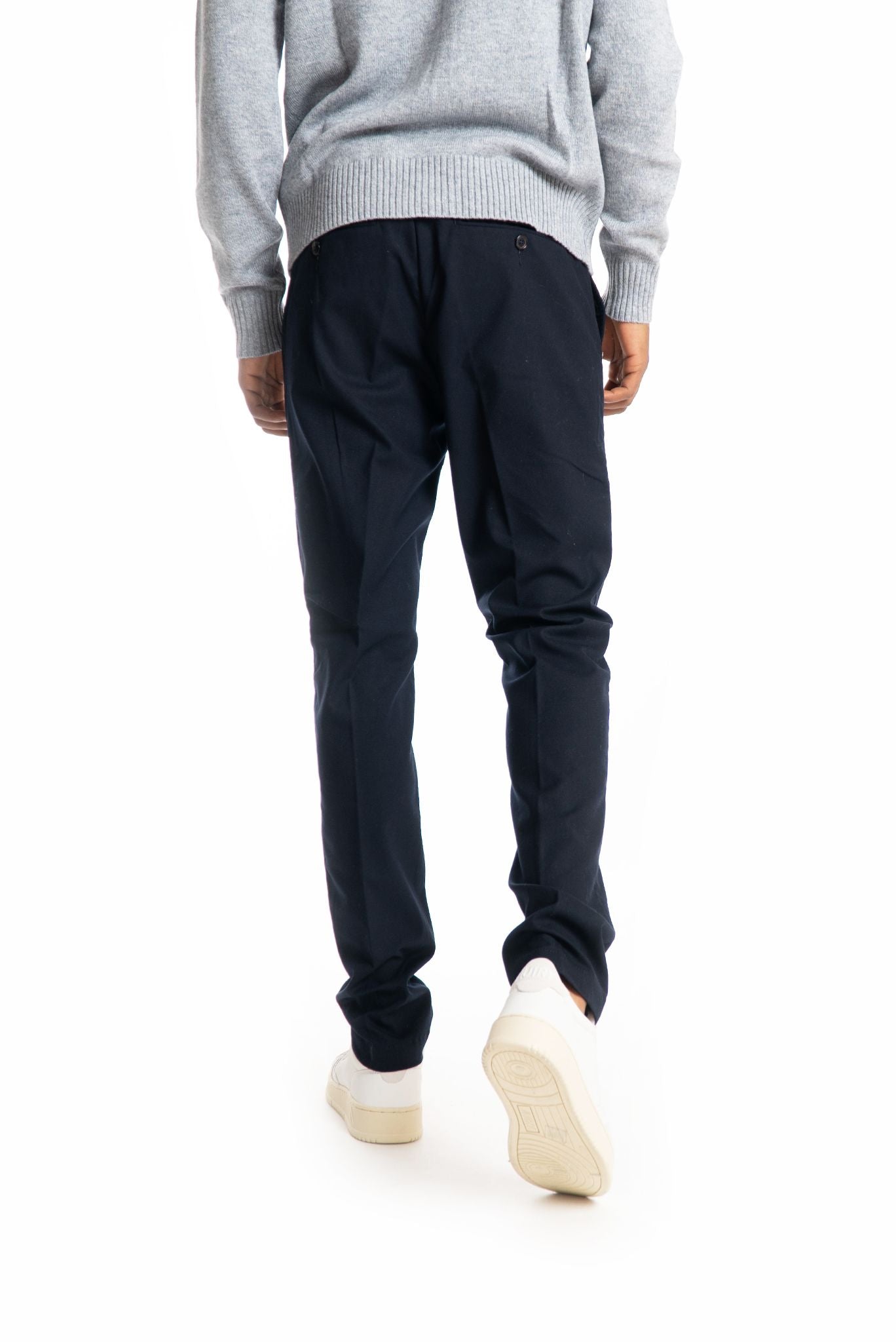 White Sand pantalaccio blu con coulisse regolabile uomo, retro