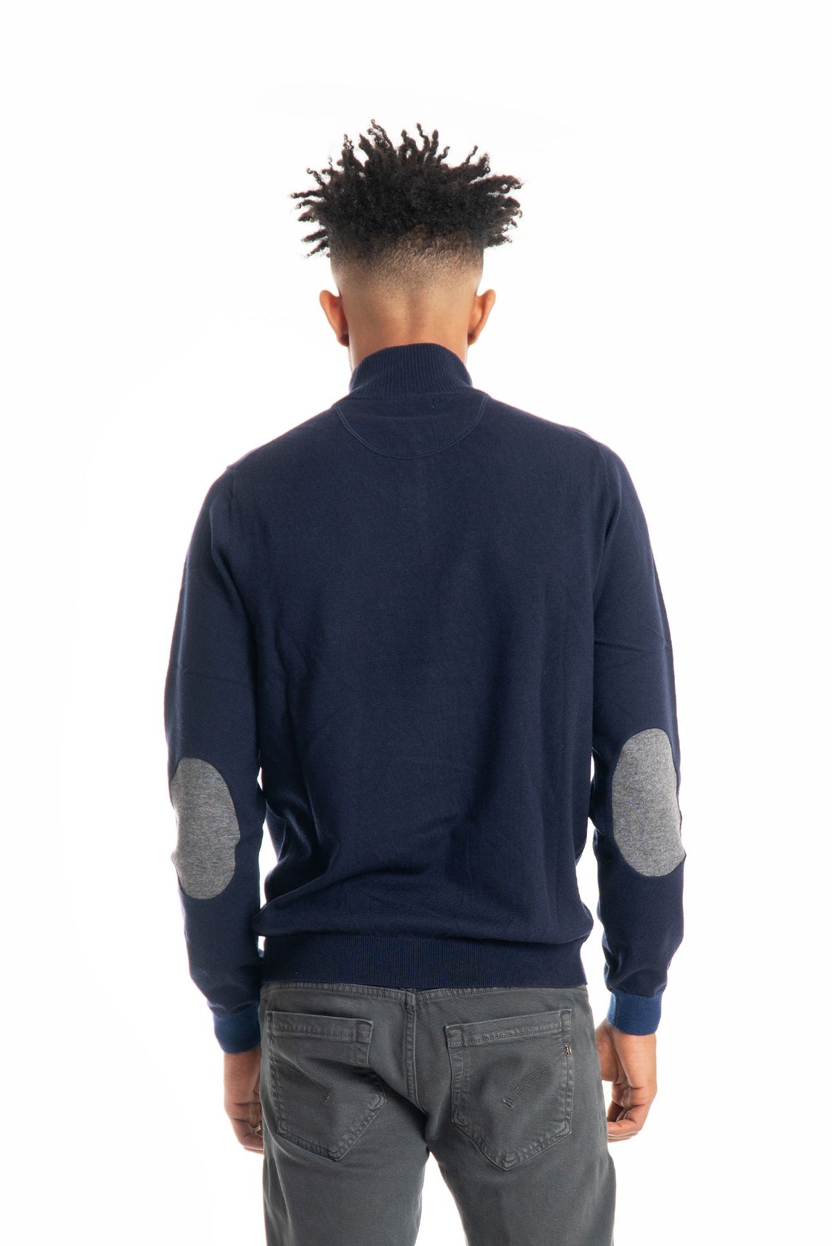 Jeans Maglioni Uomo Con Toppe Sui Gomiti SUN68 Maglia A Collo