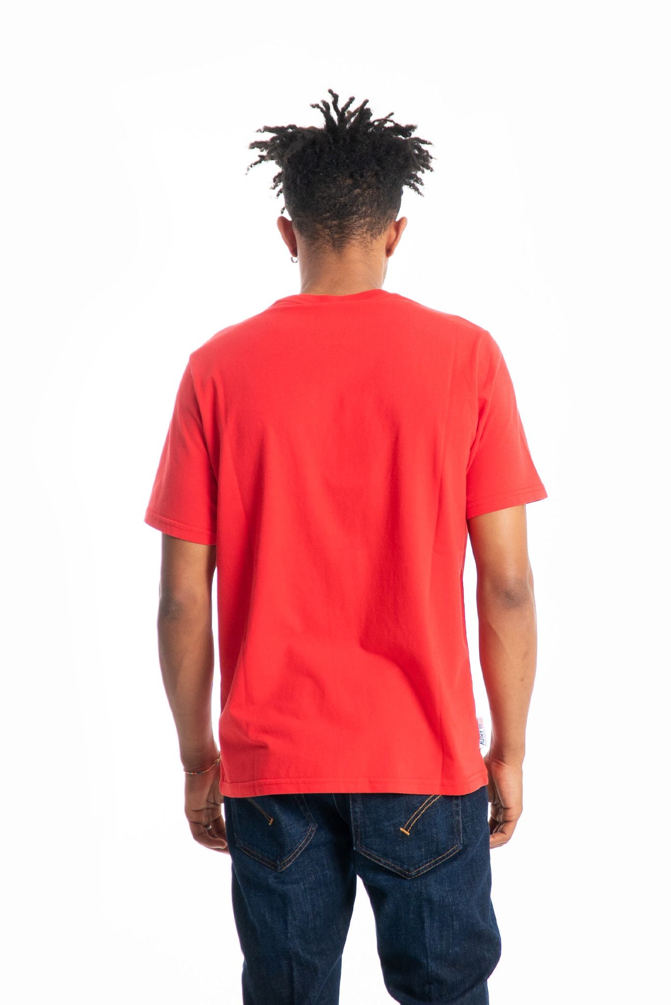 t-shirt rossa in cotone Autry uomo, retro