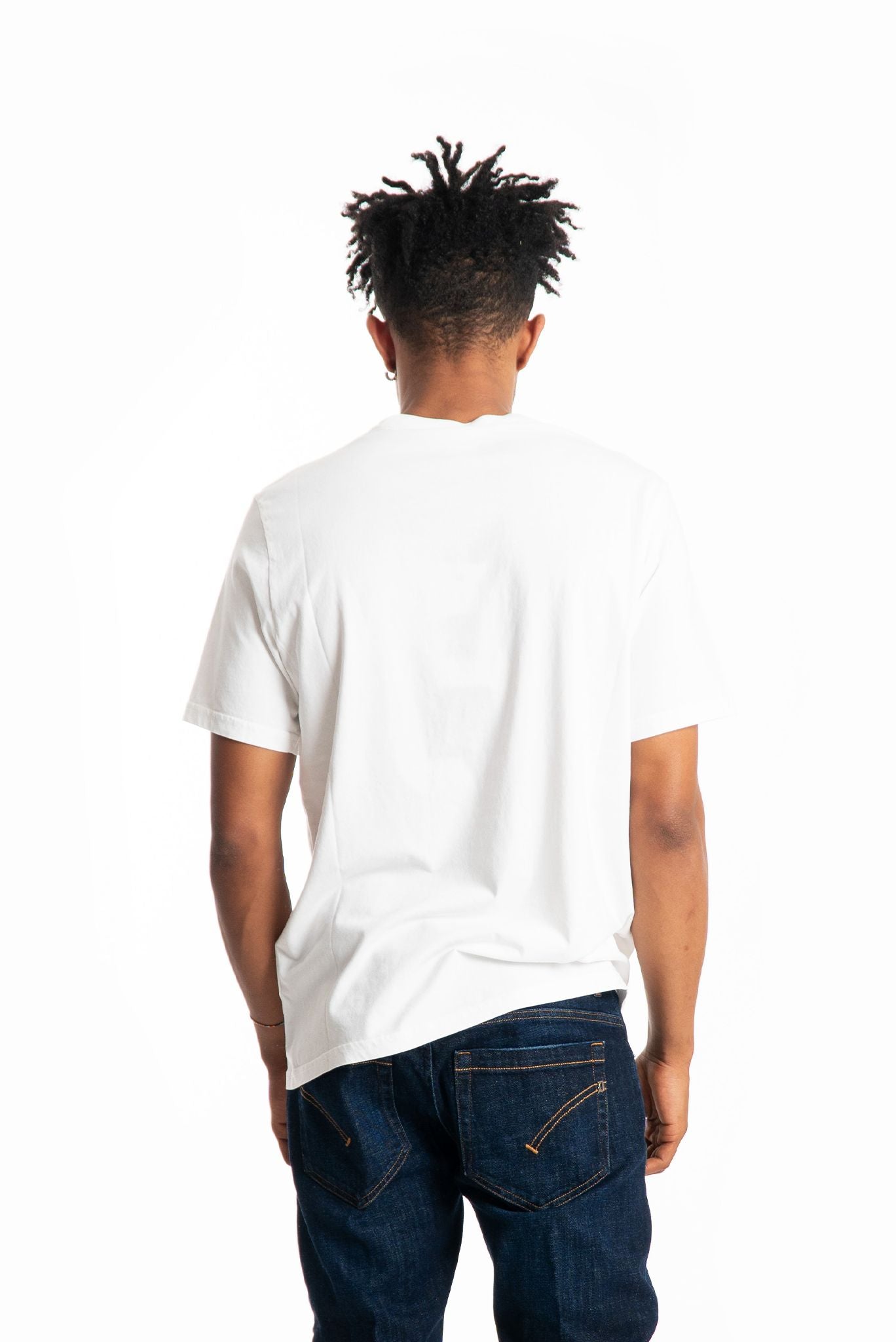 t-shirt bianca in cotone Autry uomo, retro