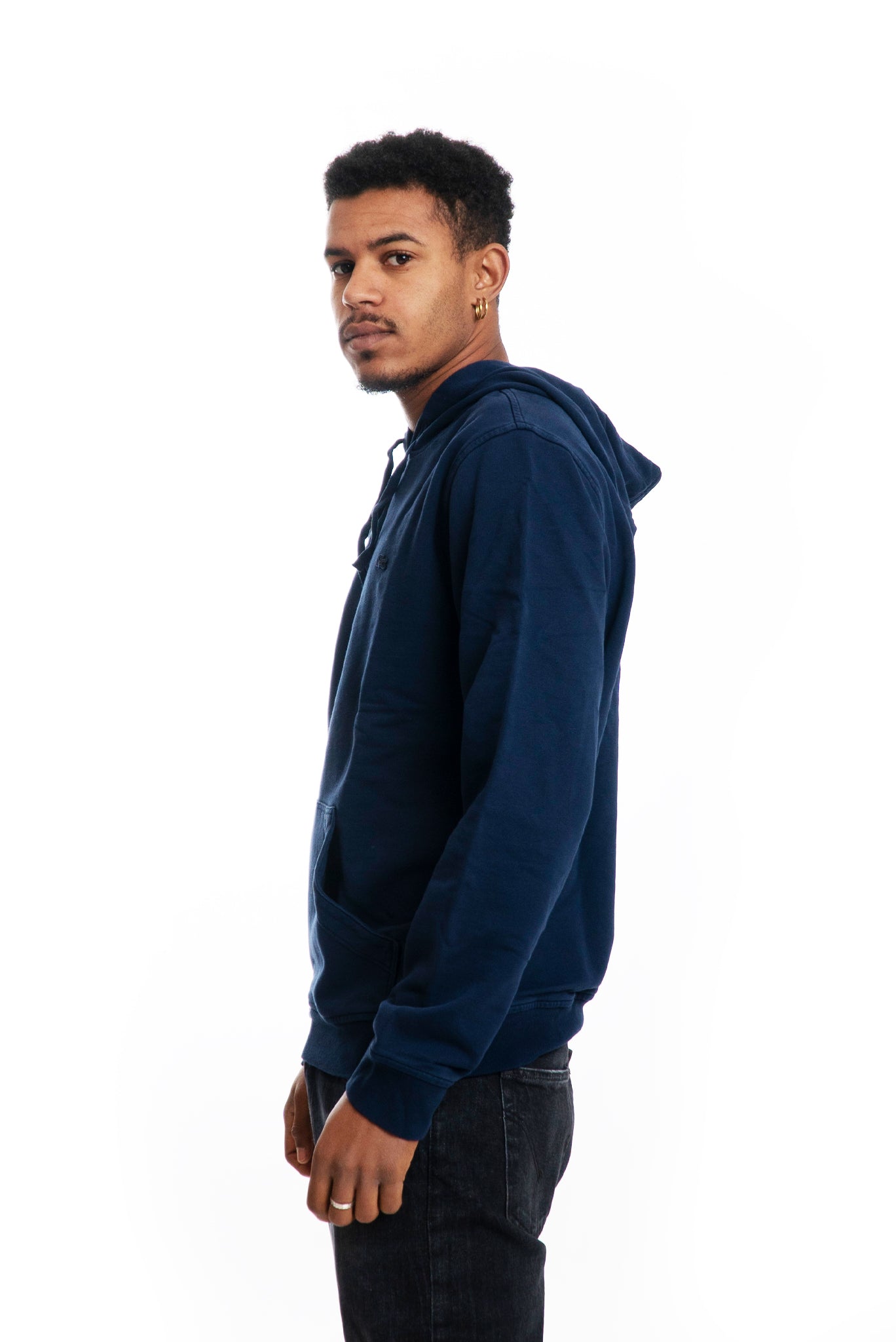 Felpa Blu Navy Lavaggio Vintage