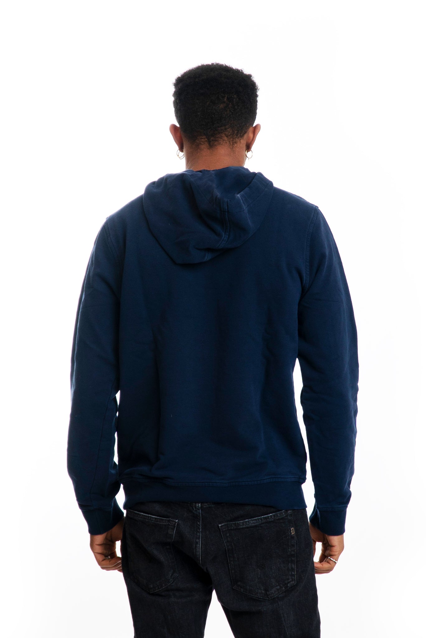 Felpa Blu Navy Lavaggio Vintage