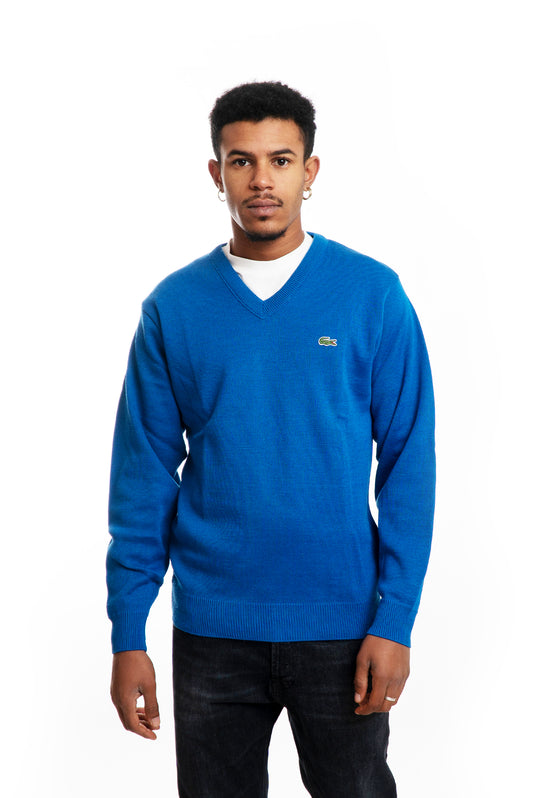 Maglione Azzurro in Misto Lana