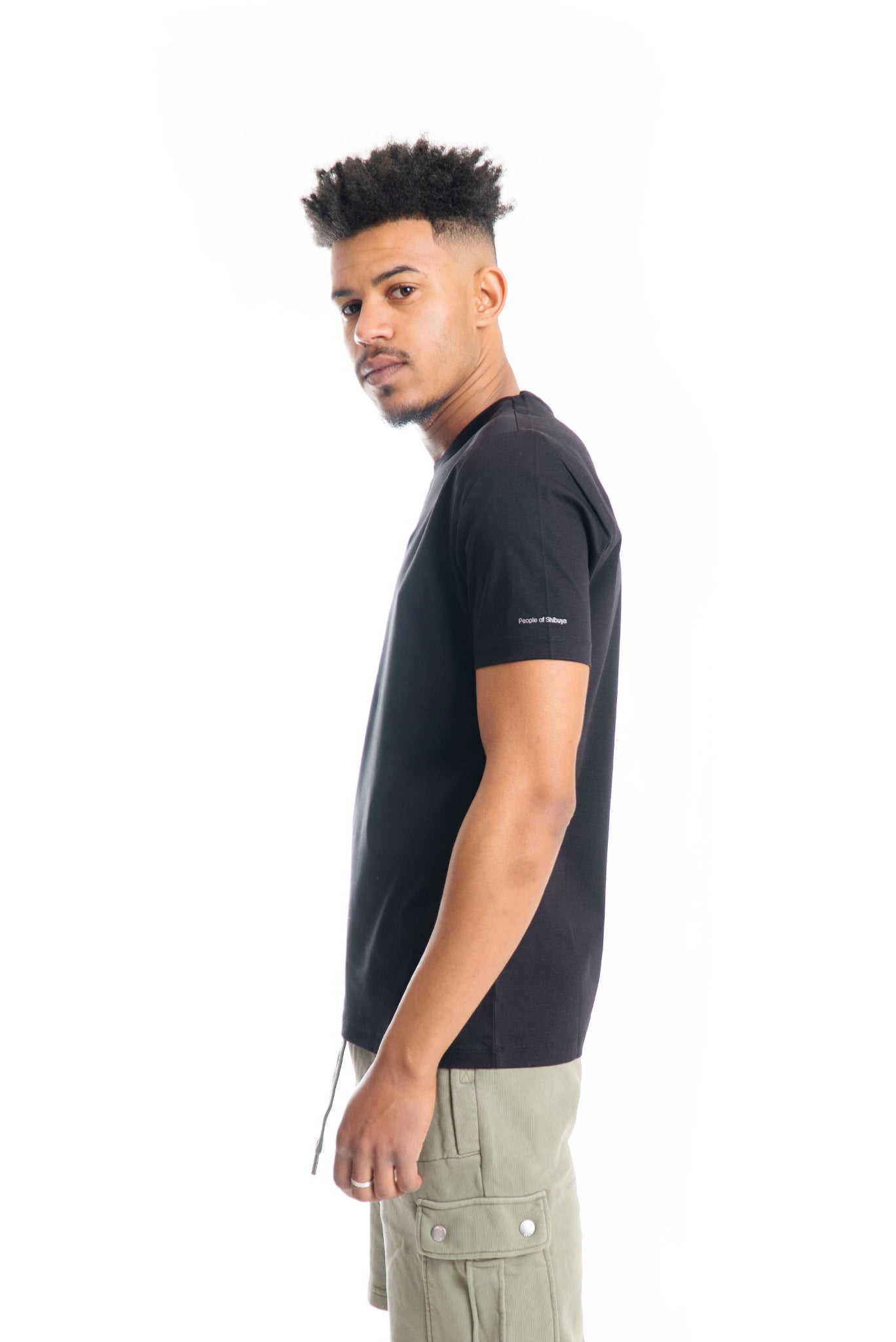 T-shirt Filo di Scozia Shiko Nero