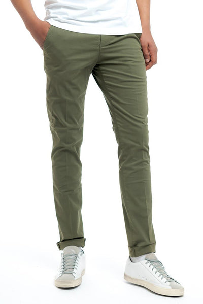 Dondup - Pantalone stretch gaubert verde