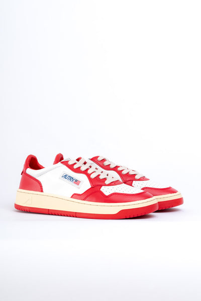 AUTRY - Sneakers in Pelle Rossa e Bianca