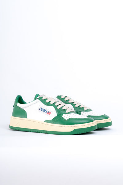 Autry - Sneakers in Pelle Verde e Bianca