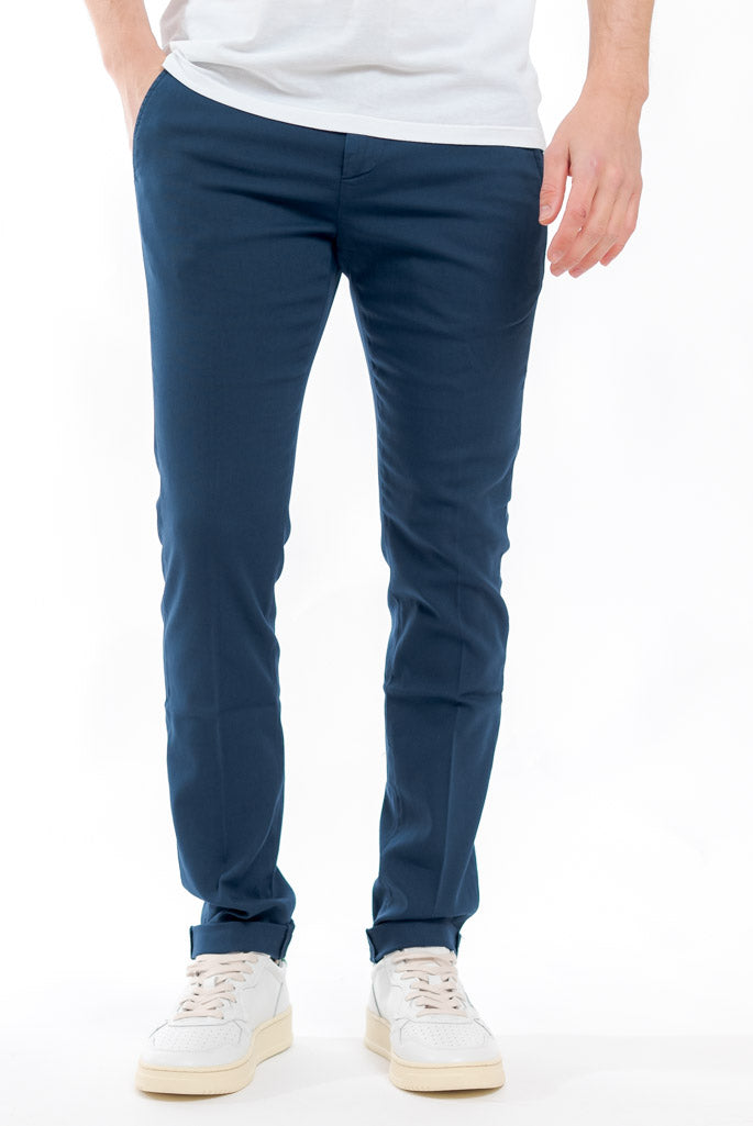Dondup - Pantalone Stretch Gaubert Blu