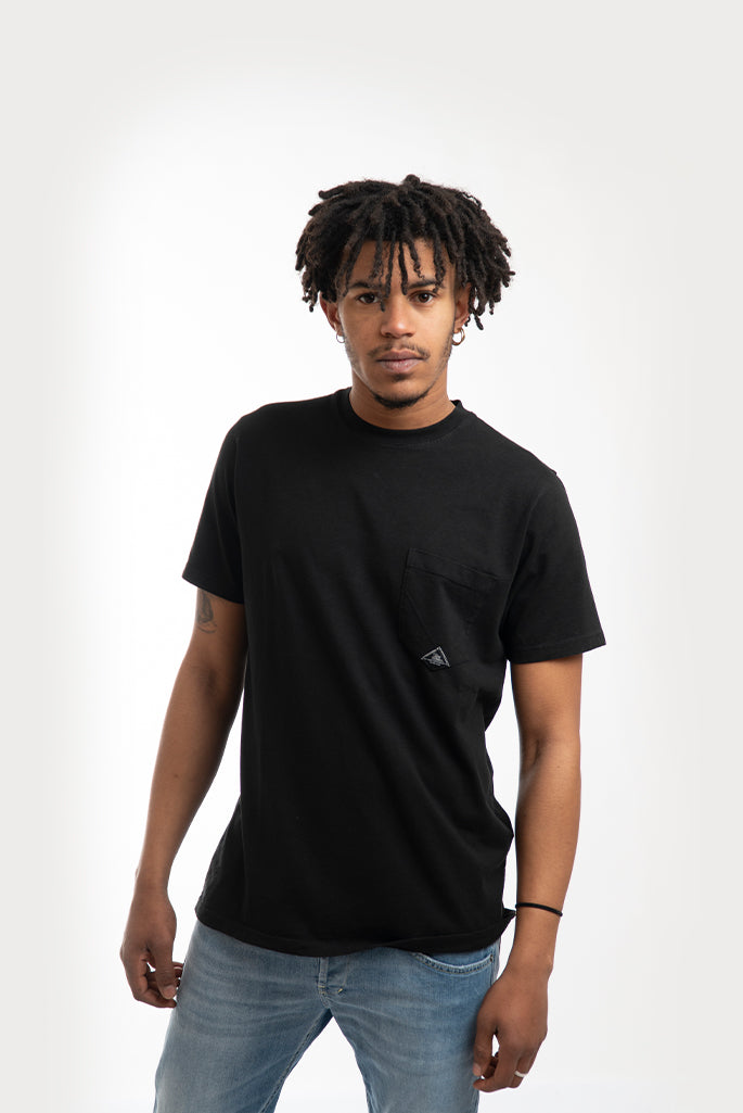 T-shirt con Taschino Used Nero